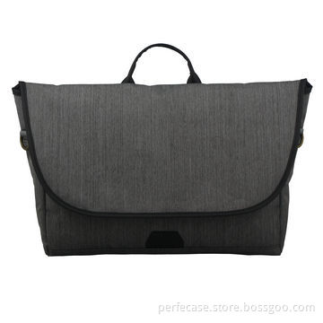 Laptop messenger bag, 15.6", dignified fabrics, special pattern embossing on lining, new designNew